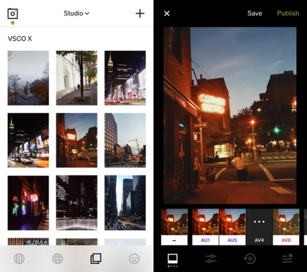 Fitur yang ada di VSCO Mod APK
