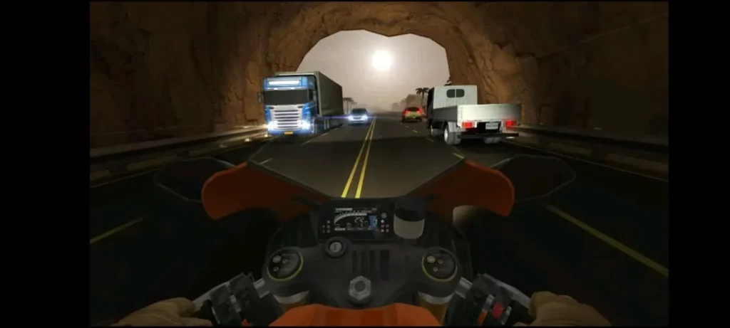 Gameplay Traffic Rider Mod apk Tidak Berbeda dengan yang Lainnya