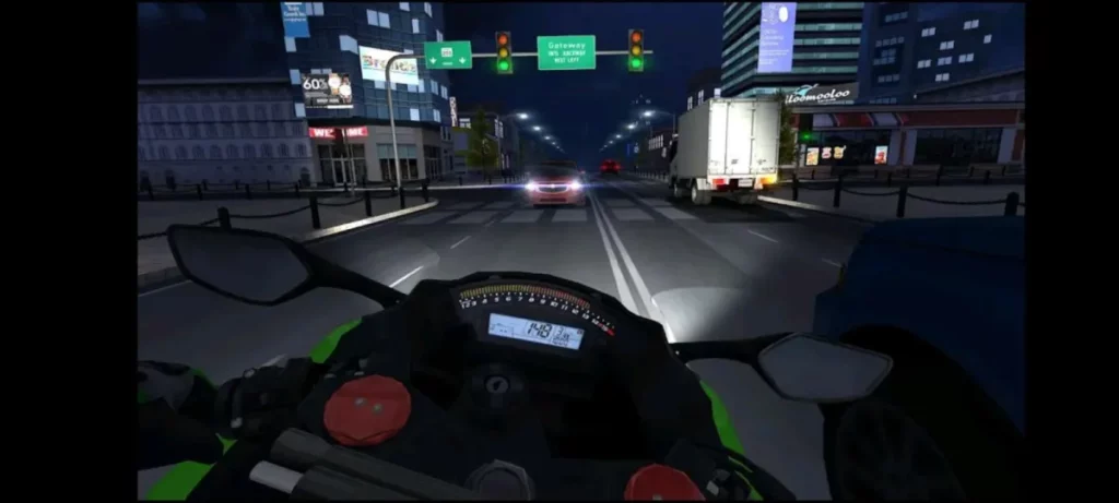 Fitur Lengkap Tersedia di Traffic Rider Mod apk