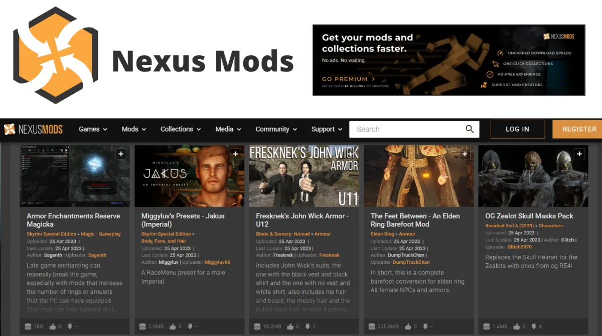 Penggunaan Aplikasi Nexus Mods