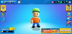 Bermain Game Stumble Guys mod apk