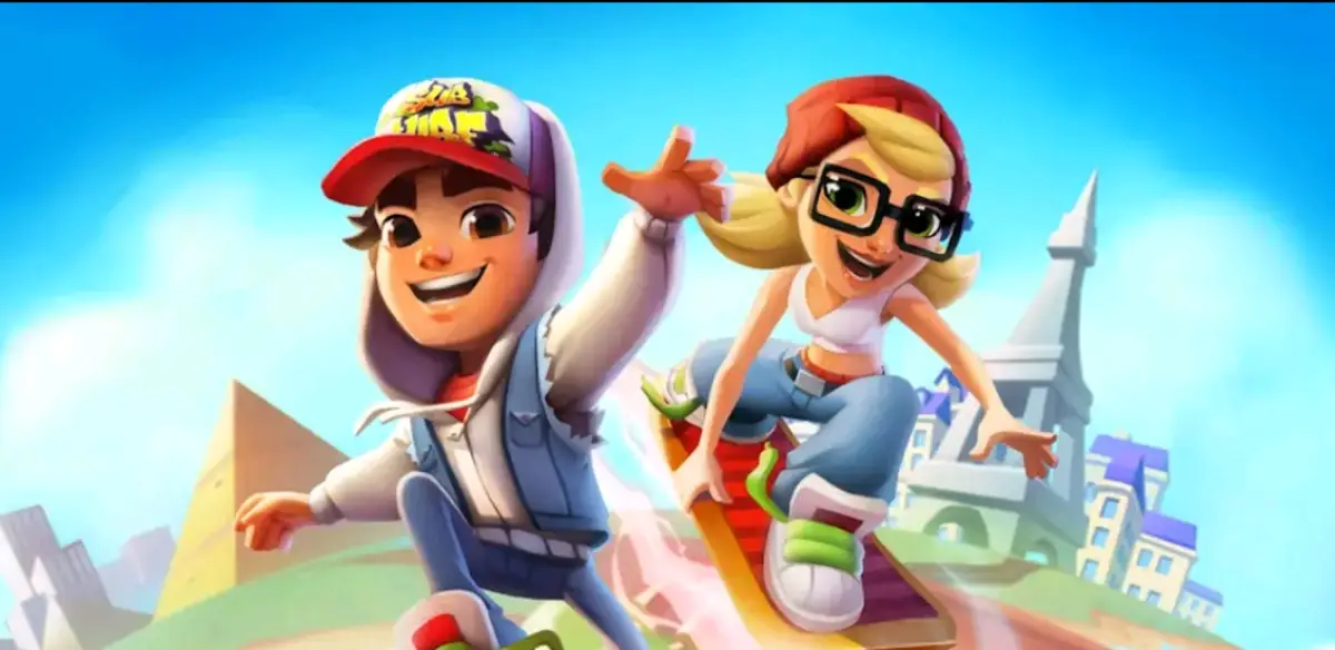 Bermain Game Subway Surfers mod APK