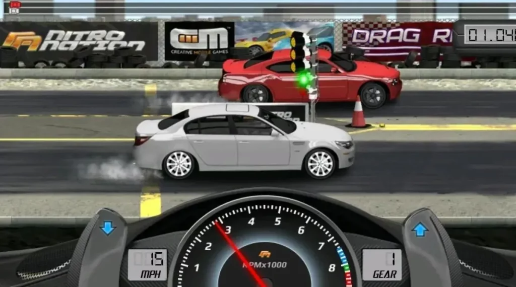 Gameplay Seru Drag Race mod apk