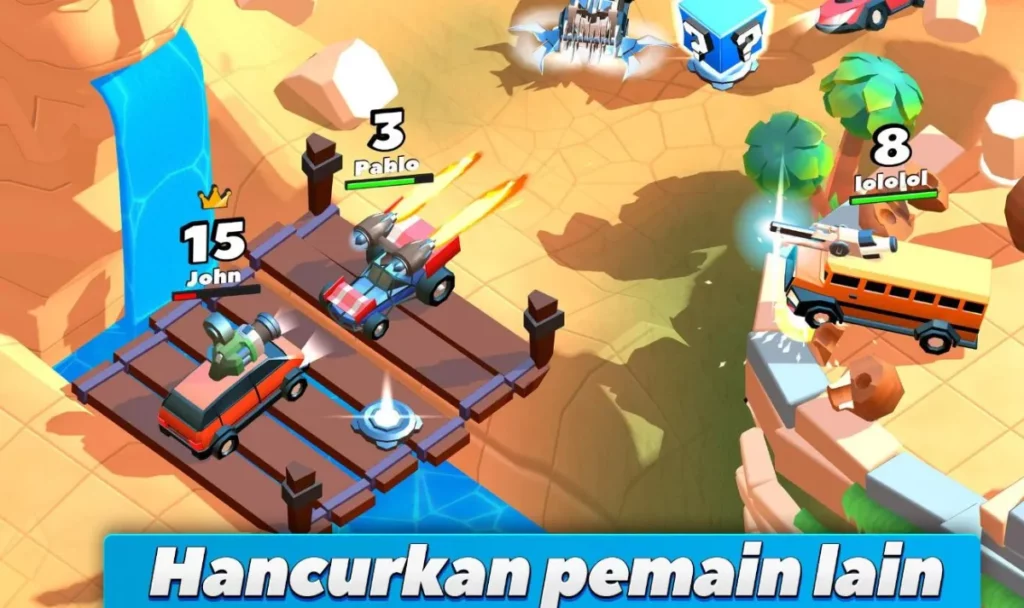 Keseruan Bermain Crash Of Cars Mod Apk