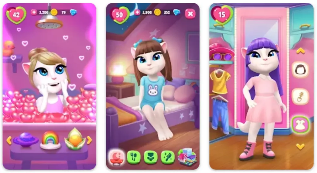 Daftar Menu di Menu My Talking Angela 2 Mod Apk