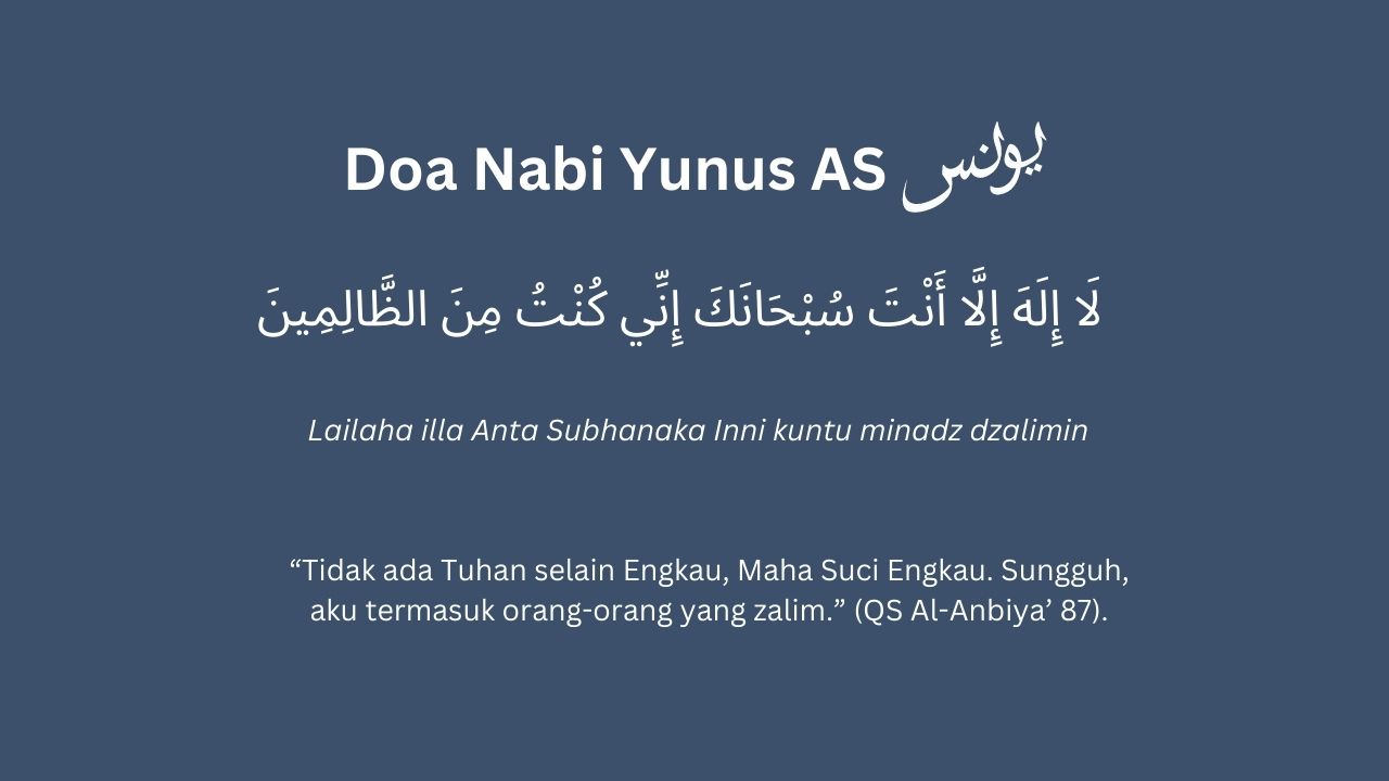 Bacaan Doa Nabi Yunus