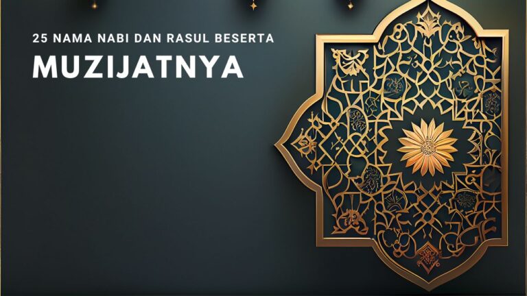 25 Nama Nama Nabi Dan Rasul Berurutan Dan Mukjizatnya