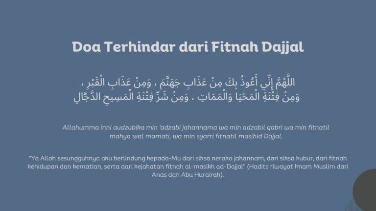 Doa Terhindar Dari Fitnah Dajjal Dan Amalan Sunnahnya