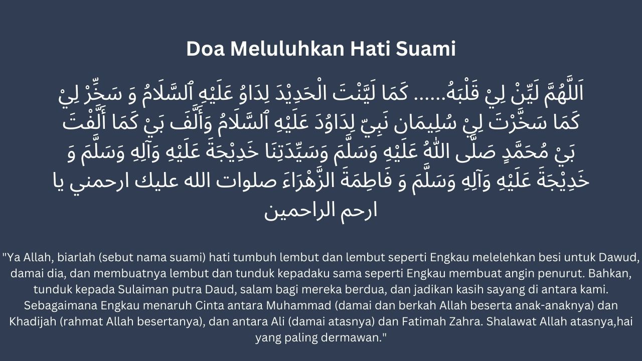 Doa Meluluhkan Hati Suami