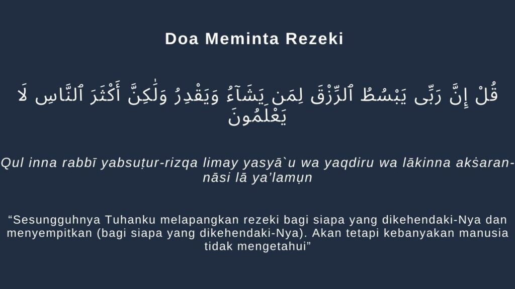 8 Doa Meminta Rezeki Yang Berlimpah Dan Berkah, Amalkan Yuk!