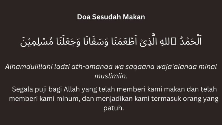 Doa Sebelum Dan Sesudah Makan Beserta Adab Saat Makan Dalam Islam