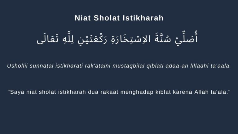 Tata Cara Sholat Istikharah: Niat, Doa, Dan Waktu Mustajab