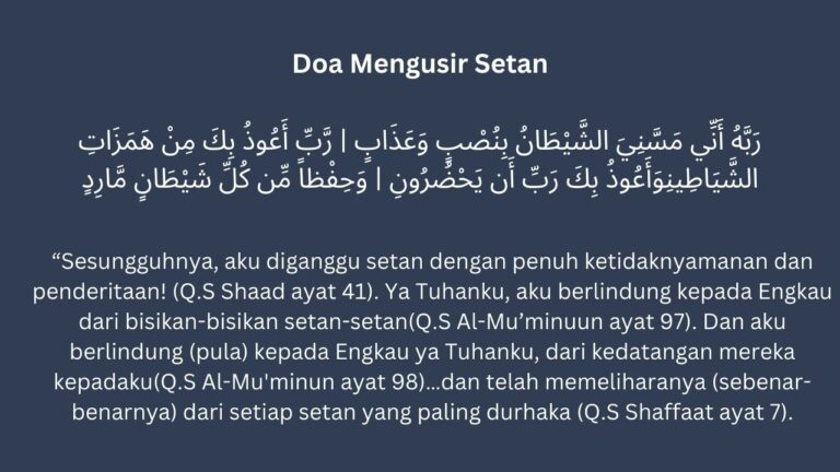 5 Doa Mengusir Setan Salah Satunya Diajarkan Malaikat Jibril