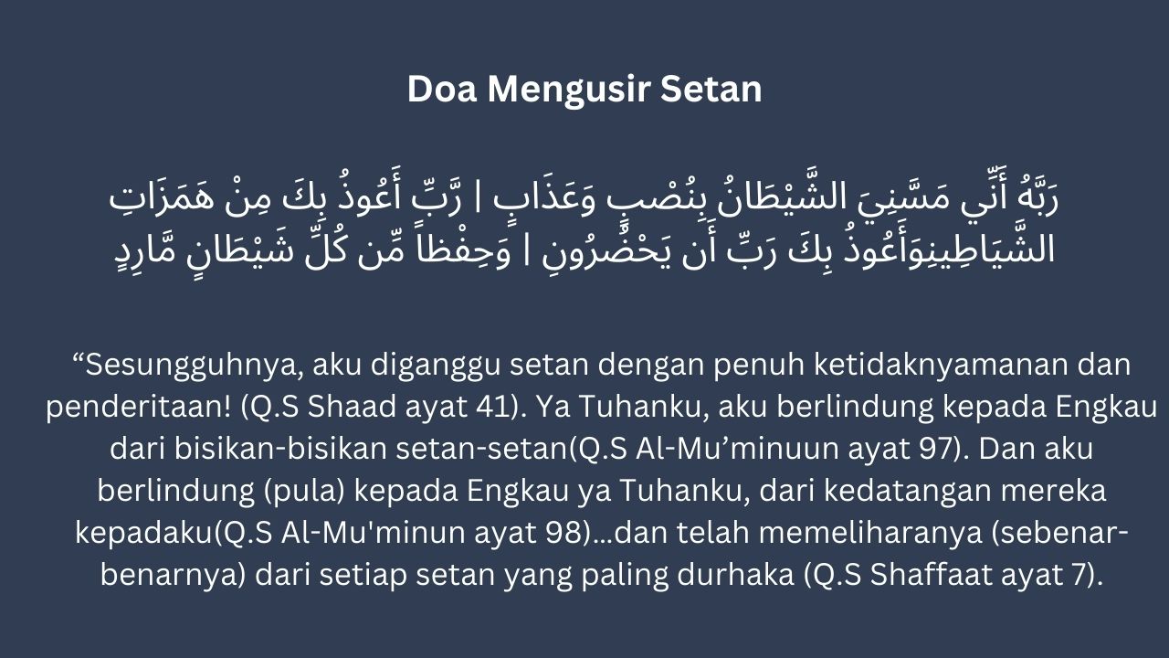 Doa mengusir setan