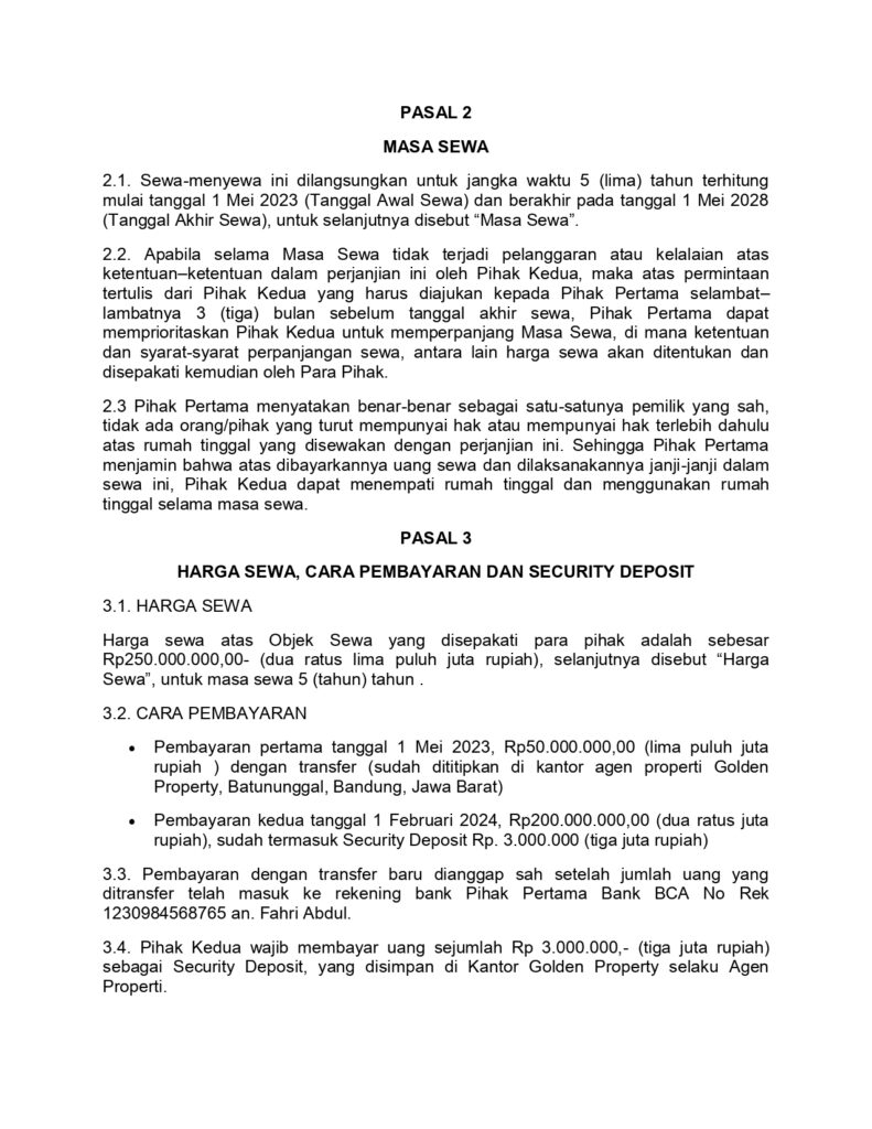 PERJANJIAN SEWA RUMAH page 0002