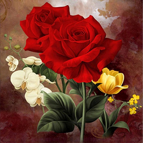 Memberikan Detail dan Warna pada Tiap Objek Bunga Mawar