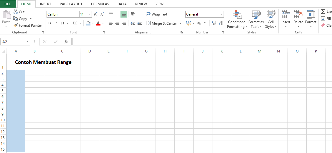 Fungsi Range dalam Excel: Pengertian, Contoh & Cara Membuatnya