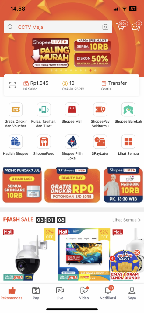 Aplikasi Shopee 1 1