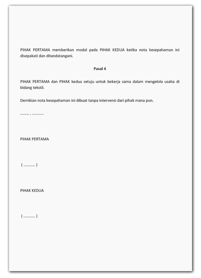 Format Mou 2