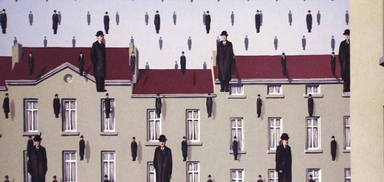Golconda Karya Rene Magritte