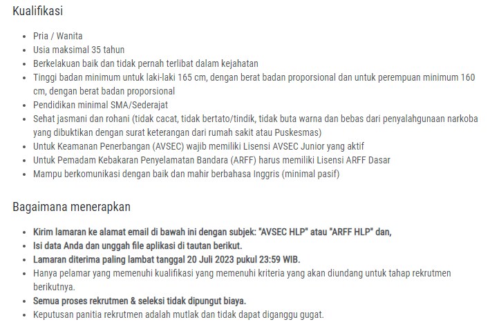 Lowongan Kerja PT Angkasa Pura Solusi Integra