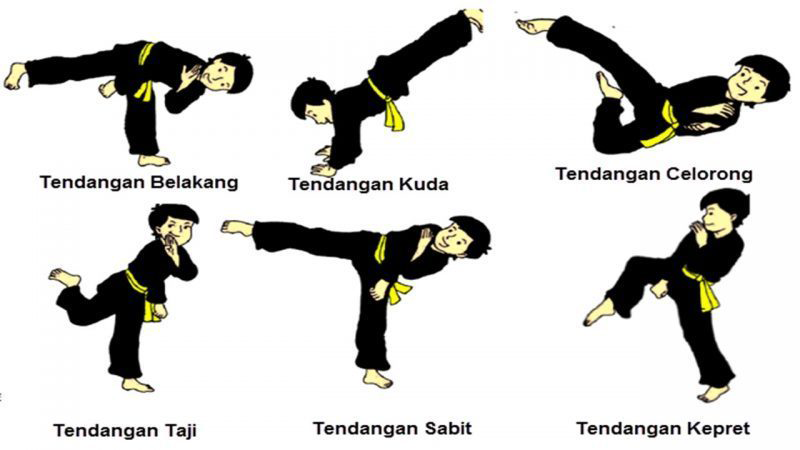 Teknik Dasar Pencak Silat Tendangan