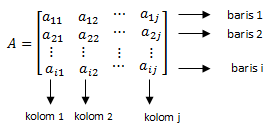 bentuk umum matriks 