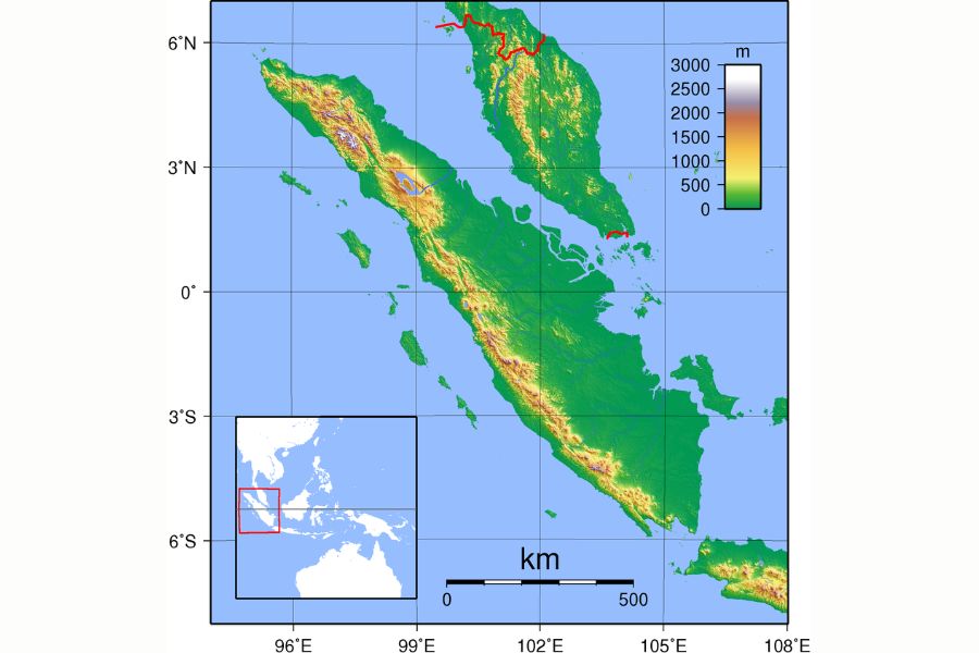 10. Batas Wilayah Darat Pulau Jawa Pulau Sumatra