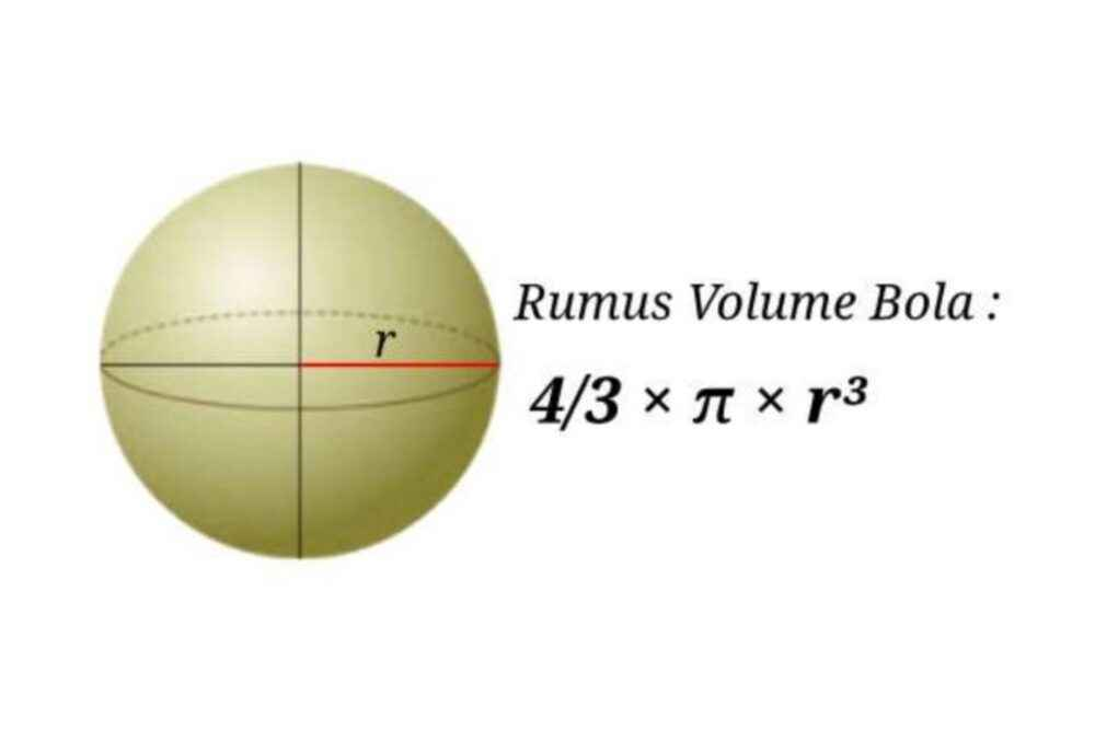 Rumus Volume Bola 