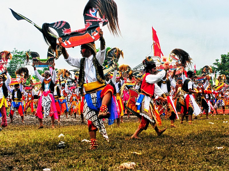 Pola Lantai Tari Jaran Kepang