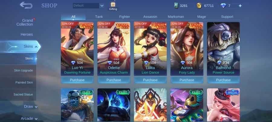 Gacha di Mobile Legends