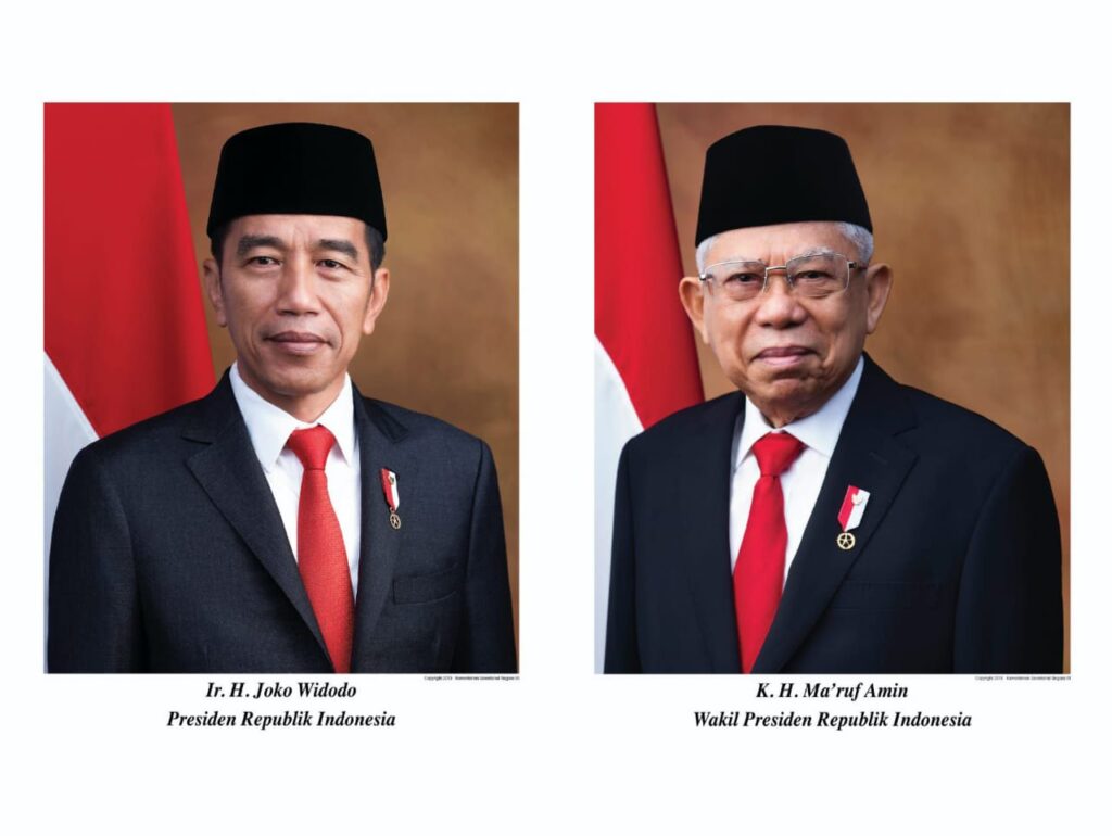 Presiden Ir. H. Joko Widodo dan Wakil Presiden K. H. Ma’ruf Amin