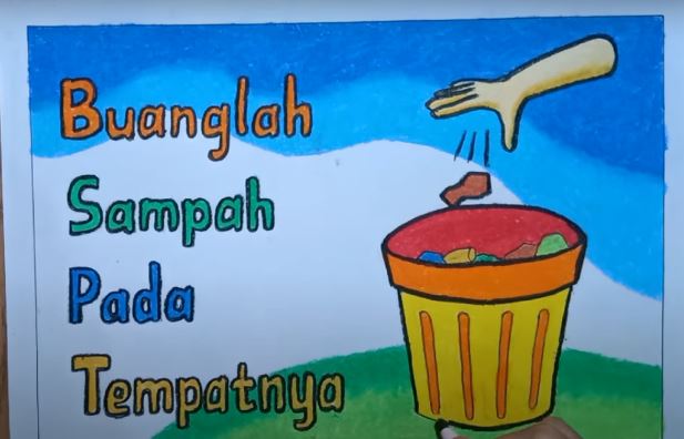 Poster Buang Sampah Pada Tempatnya Versi 2