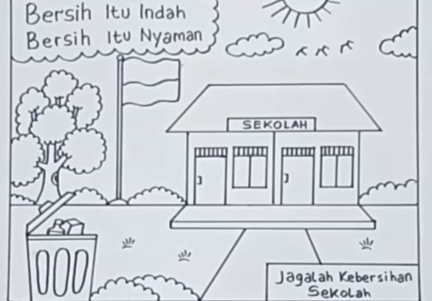 Poster Jagalah Kebersihan Sekolah