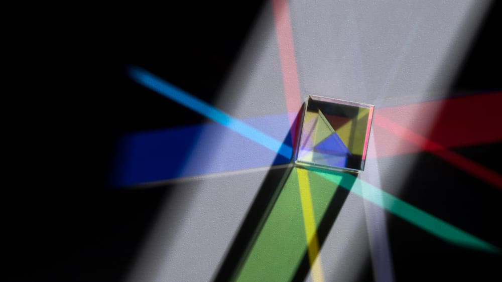 prism dispersing colorful lights 1