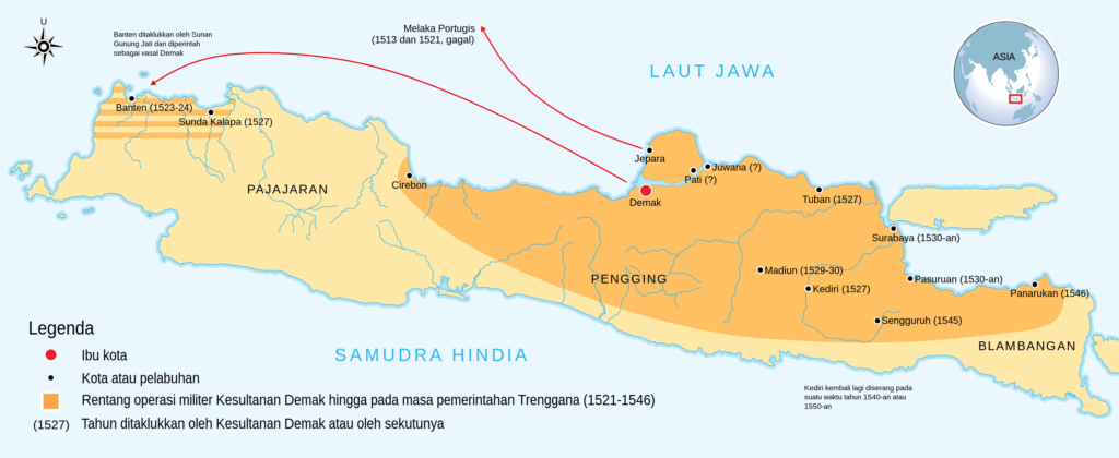 Peta Kesultanan Demak