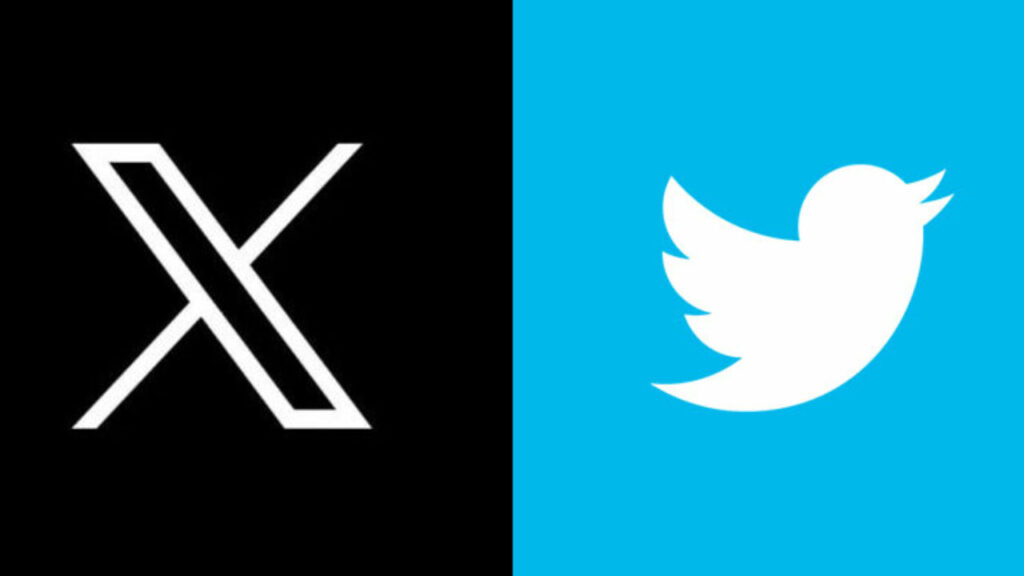 Logo X dan Twitter