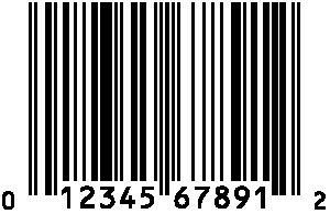 Contoh UPC Barcode 