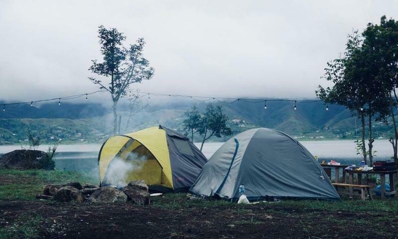 Camping di Danau Diateh Danau Dibawah