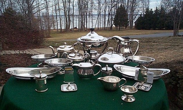 us navy silverplate holloware collection 1