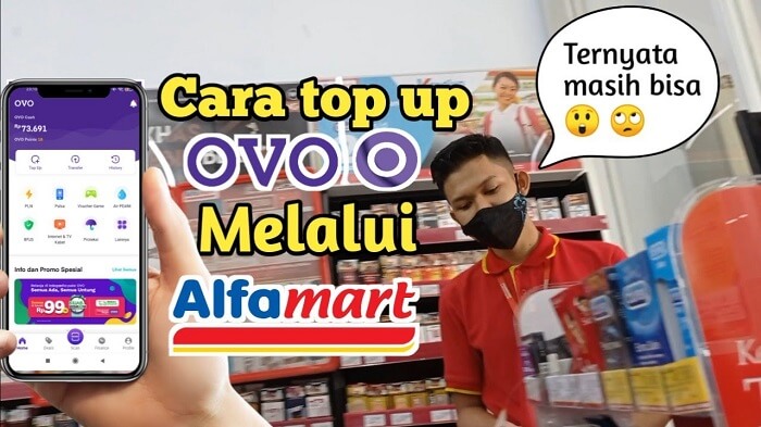 cara top up saldo OVO di Alfamart