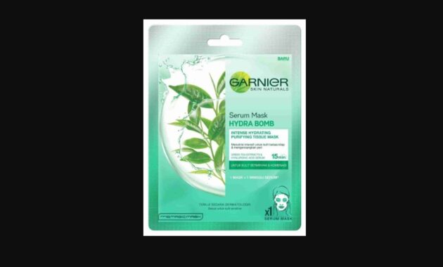 4. Serum Mask Hydra Bomb Green Tea – Garnier