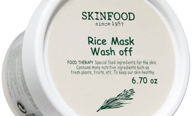 Masker Wajah Untuk Memutihkan Skinfood Rice Mask Wash Off