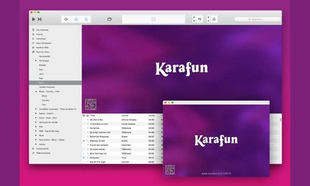 Aplikasi karaoke PC Karafun Player