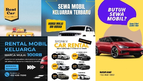 iklan niaga jasa rental mobil