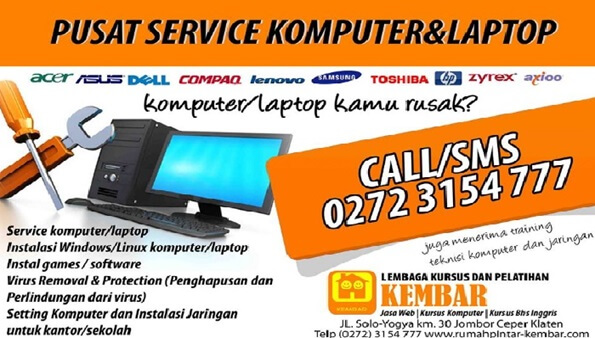 iklan niaga jasa service komputer