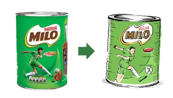 Contoh gambar iklan komersial Milo