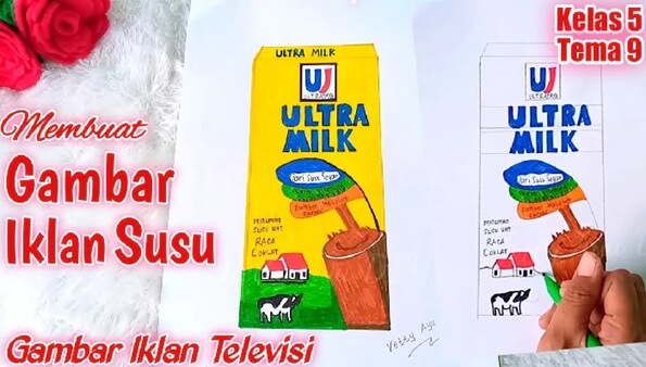 Contoh gambar iklan komersial Ultra Milk