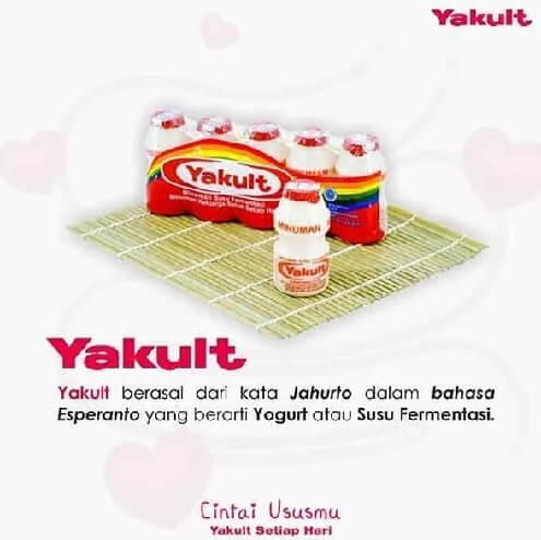 Contoh gambar iklan minuman Yakult