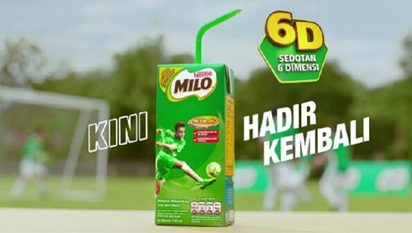 Contoh iklan Milo kemasan baru